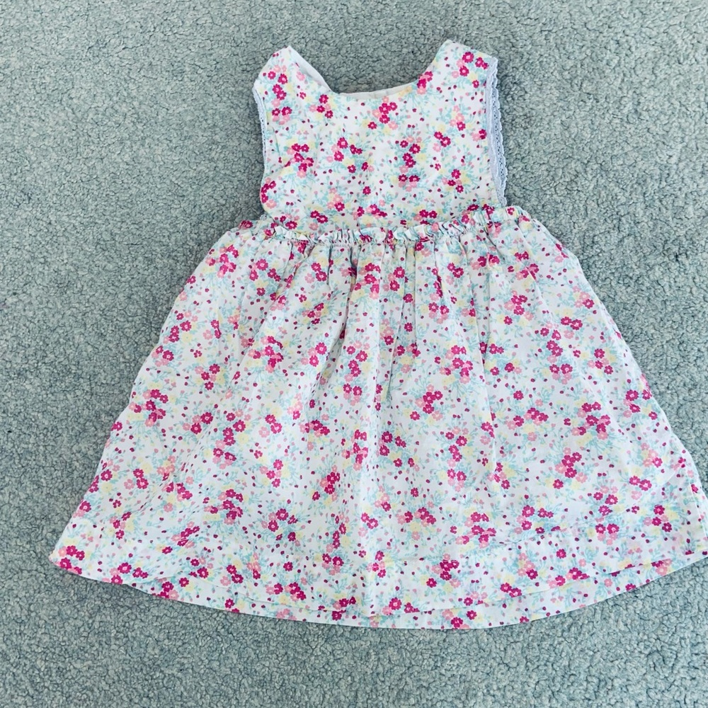 Baby GAP White Dress with Flowers